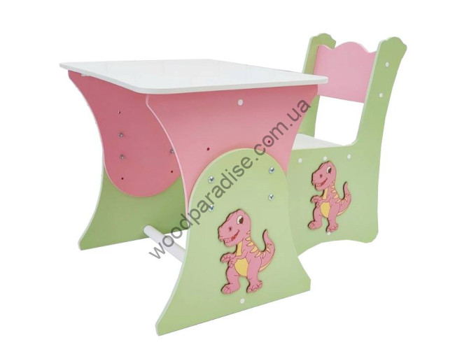 Комплект стол и стул "Дино" Тираннозавр
