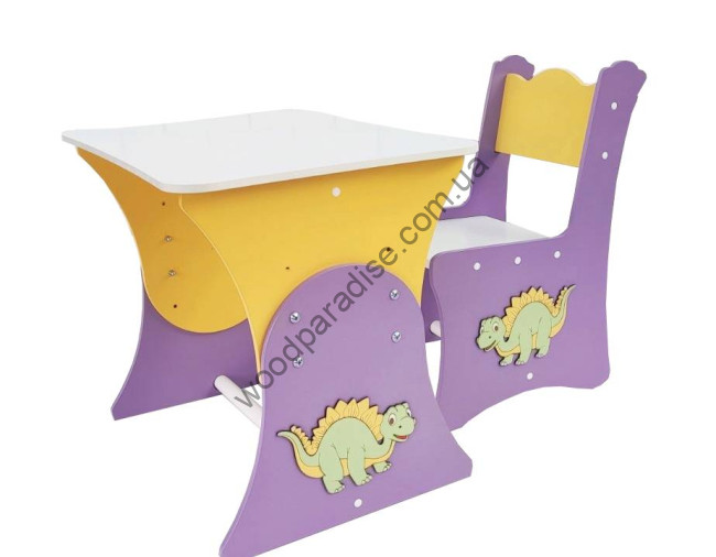Комплект стол и стул "Дино" Стегозавр
